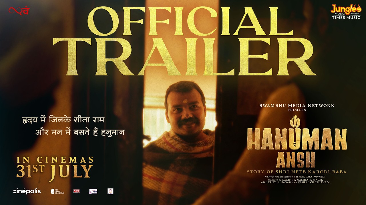 Official Hanuman Ansh trailer artwork featuring Shobhinaw Satyaa as young Lakshminarayan